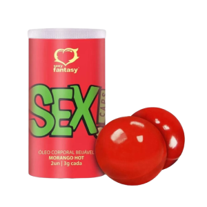 Cápsula Beijável Sex! Morango Hot – Sexy Fantasy