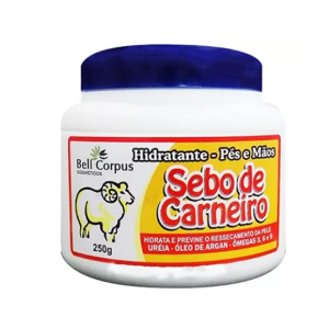 Hidratante Pés e Mãos Sebo de Carneiro Pote 240g – Bell Corpus